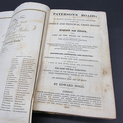 233 - MOGG (Edward): 'Paterson's Roads..': London, printed for Longman, Hurst, Rees et al, 1824: 17th Edit... 