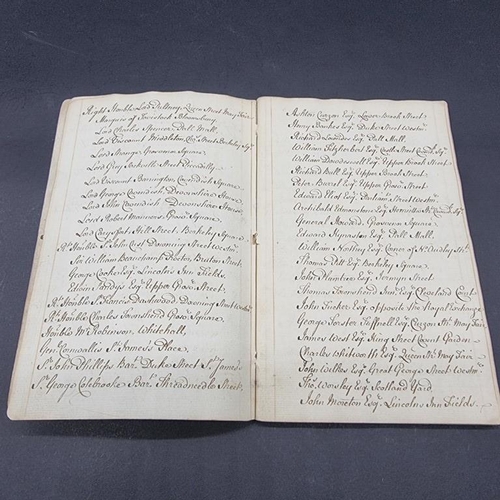 247 - MANUSCRIPT: City of London Clerk of Works Minute Book, 1762-63. With list of the commissioners ... 