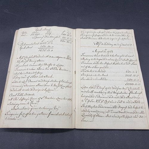 247 - MANUSCRIPT: City of London Clerk of Works Minute Book, 1762-63. With list of the commissioners ... 