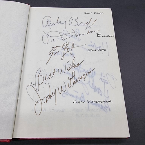 248 - JAZZ SCENE: autograph album, late 1970s period, containing approx 75 autographs of jazz artists incl... 