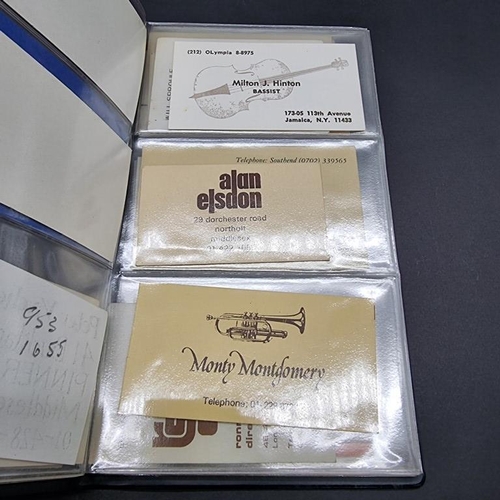 248 - JAZZ SCENE: autograph album, late 1970s period, containing approx 75 autographs of jazz artists incl... 