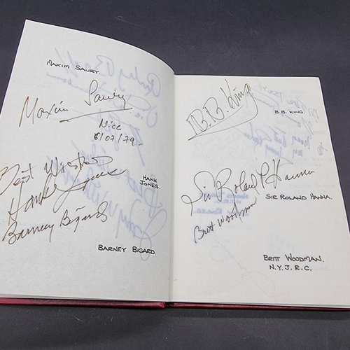 248 - JAZZ SCENE: autograph album, late 1970s period, containing approx 75 autographs of jazz artists incl... 