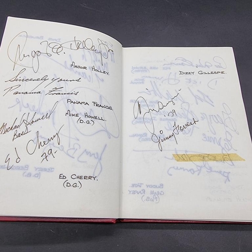 248 - JAZZ SCENE: autograph album, late 1970s period, containing approx 75 autographs of jazz artists incl... 