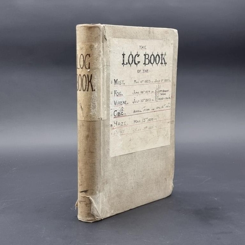 262 - LOGBOOK, SOLENT & ISLE OF WIGHT: a lively manuscript logbook covering period 1920s-1950s, chiefl... 