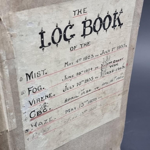 262 - LOGBOOK, SOLENT & ISLE OF WIGHT: a lively manuscript logbook covering period 1920s-1950s, chiefl... 