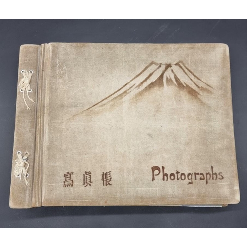 264 - PHOTOGRAPH ALBUM: INDIA & JAPAN: album of approx 335 snapshot-size photographs, commencing ... 