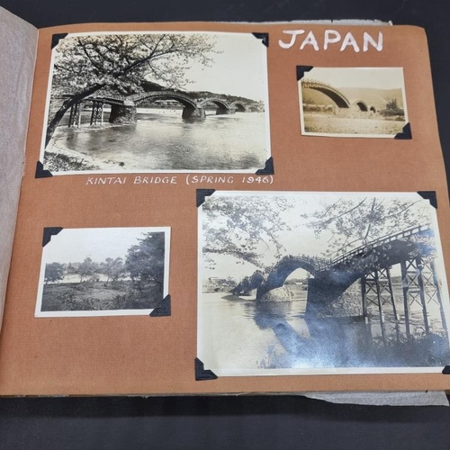 264 - PHOTOGRAPH ALBUM: INDIA & JAPAN: album of approx 335 snapshot-size photographs, commencing ... 