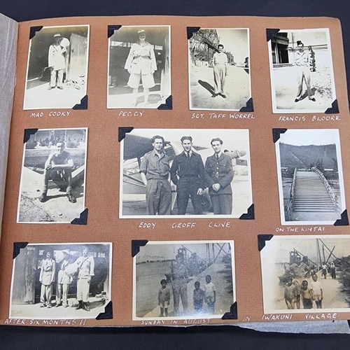 264 - PHOTOGRAPH ALBUM: INDIA & JAPAN: album of approx 335 snapshot-size photographs, commencing ... 