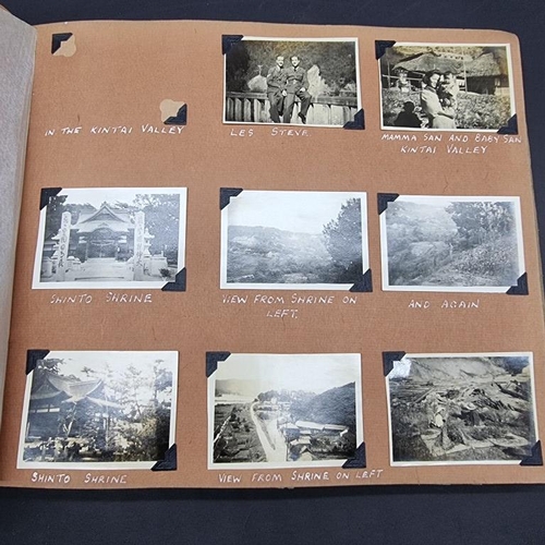 264 - PHOTOGRAPH ALBUM: INDIA & JAPAN: album of approx 335 snapshot-size photographs, commencing ... 