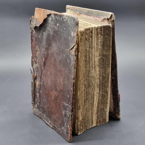 265 - ARMENIAN TEXT: an unidentified Armenian book, likely early 19th century, defective and damp sta... 