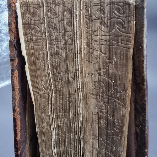 265 - ARMENIAN TEXT: an unidentified Armenian book, likely early 19th century, defective and damp sta... 