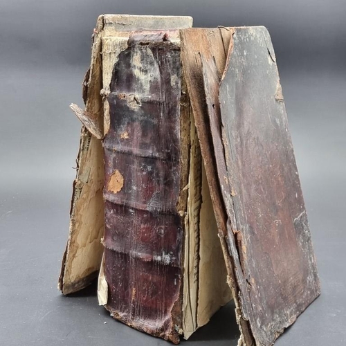 265 - ARMENIAN TEXT: an unidentified Armenian book, likely early 19th century, defective and damp sta... 