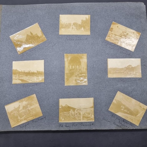 268 - INDIA: album of approx 92 albumen-print photographs circa 1902-3, British colonial groups and s... 