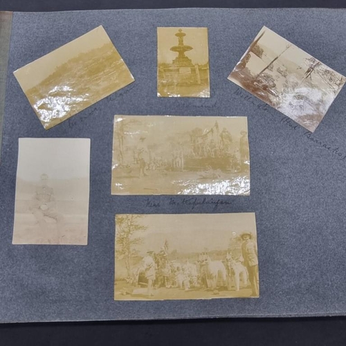 268 - INDIA: album of approx 92 albumen-print photographs circa 1902-3, British colonial groups and s... 