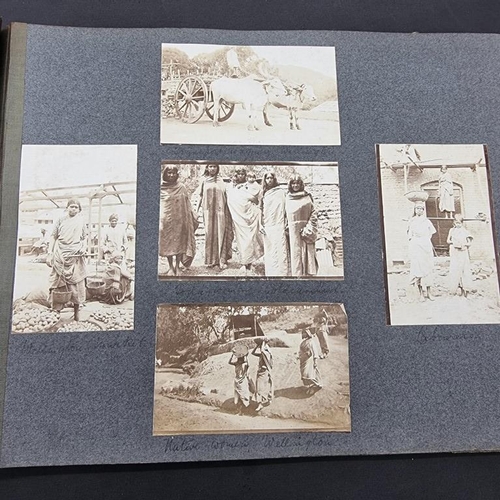 268 - INDIA: album of approx 92 albumen-print photographs circa 1902-3, British colonial groups and s... 