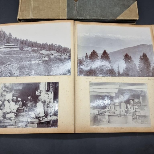 268 - INDIA: album of approx 92 albumen-print photographs circa 1902-3, British colonial groups and s... 