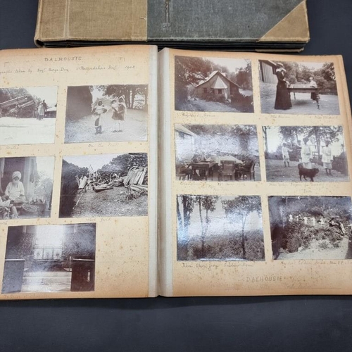 268 - INDIA: album of approx 92 albumen-print photographs circa 1902-3, British colonial groups and s... 