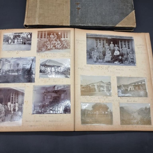 268 - INDIA: album of approx 92 albumen-print photographs circa 1902-3, British colonial groups and s... 