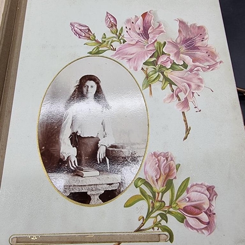 271 - CARTE DE VISITE: a quantity in period album, 4to: plus a smaller album of CDV and later photogr... 