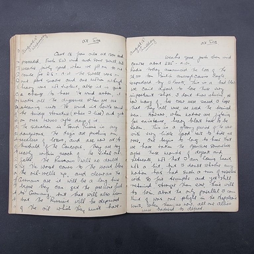 275 - WARTIME DIARIES: a group of 5 diaries compiled by one A H Morris circa 1933-49: a detailed record of... 