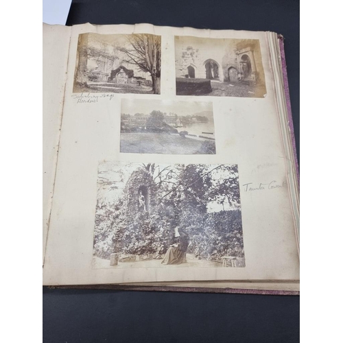 281 - PHOTOGRAPH ALBUMS: collection of 16 photograph albums and related, largely 19th-early 20thc, va... 