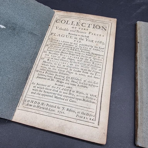 288 - PLAGUE: BRADLEY (Richard): 'The Plague at Marseilles Consider'd...': London, printed for W Mears, 17... 