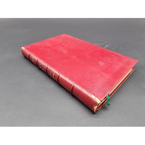 289 - BINDINGS: RUSKIN (John): Works: 1871-80: 20 vols, near contemporary full red morocco gilt,... 