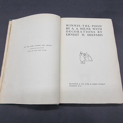 314 - MILNE (A A): 'Winnie The Pooh': FIRST EDITION, London, Methuen, 1926: publishers green cloth gilt, s... 