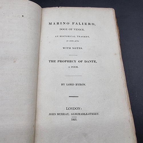 321 - BYRONIANA: BROCKEDON (W): 'Finden's Illustrations of the Life and Works of Lord Byron..': Londo... 