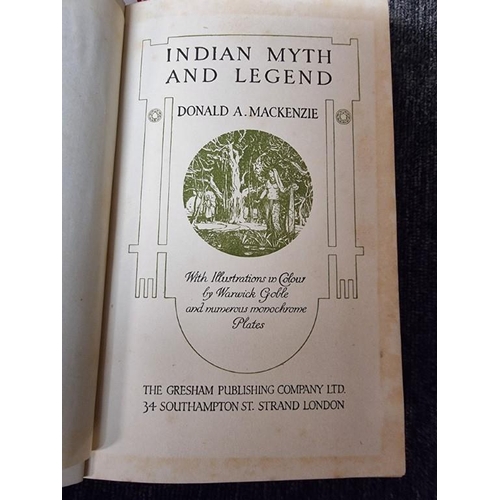 342 - MYTH & LEGEND SERIES: a set of 8 vols, Gresham Publishing Company Ltd, decorative green pub... 