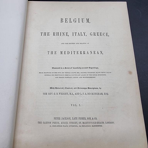 358 - CARNE (John): 'Syria, The Holy Land, Asia Minor &c Illustrated..': steel engraved plates by... 