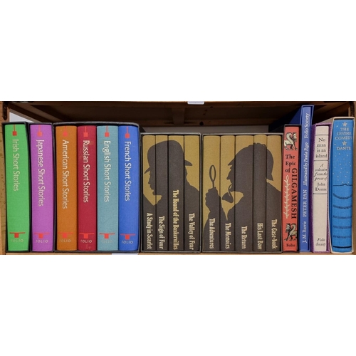 379 - FOLIO SOCIETY: Sherlock Holmes, Complete Stories: 9 vols in twin slipcases, minor wear else VG,... 