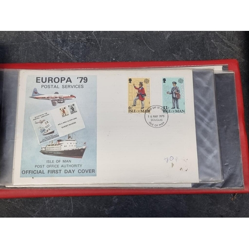 452 - FIRST DAY COVERS, MINT STAMPS & CIGARETTE CARDS: a quantity in box, housed in 11 albums. (Box)... 