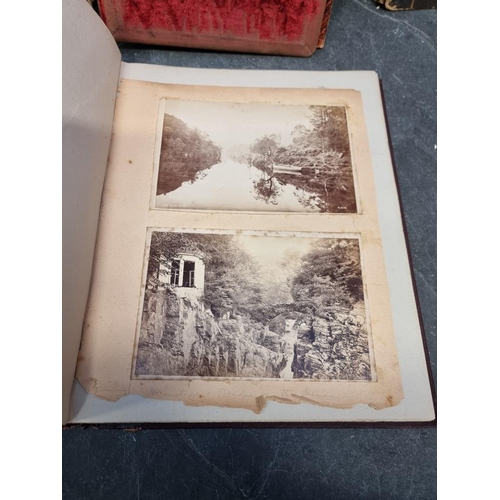 456 - PHOTOGRAPH ALBUMS: collection of 8 photograph albums, 19th-earlier 20thc, including domestic an... 