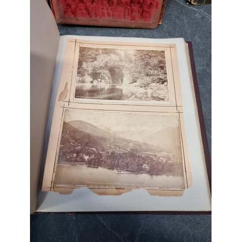 456 - PHOTOGRAPH ALBUMS: collection of 8 photograph albums, 19th-earlier 20thc, including domestic an... 