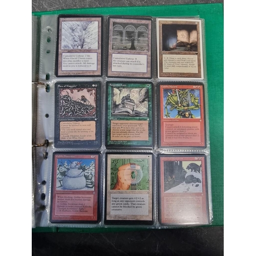 464 - MAGIC: The Gathering: collection of cards in album.