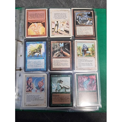 464 - MAGIC: The Gathering: collection of cards in album.