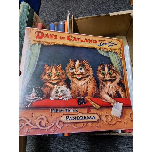 478 - LOUIS WAIN: 'Days in Cat Land': facsimile edition, pub. R Shackman, Hong Kong, 1991: together w... 