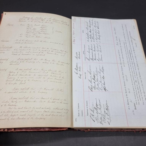 495 - SHIPPAM'S OF CHICHESTER: Visitors Book, with manuscript entries covering period 1913-24: columnised ... 