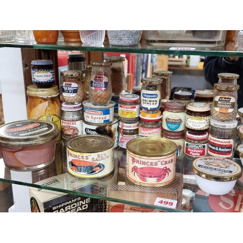 499 - SHIPPAM'S OF CHICHESTER: a collection of unused manufacturer's product samples, jars and cans with c... 