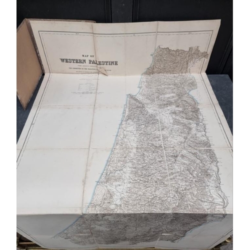 508 - PALESTINE: C R CONDER & H H KITCHENER: 'Map of Western Palestine from Surveys Conducted for the ... 