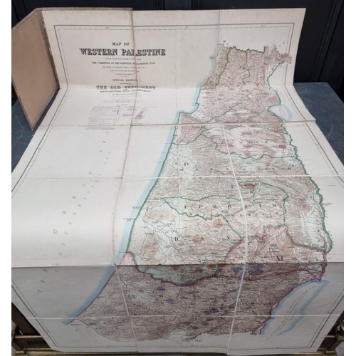 508 - PALESTINE: C R CONDER & H H KITCHENER: 'Map of Western Palestine from Surveys Conducted for the ... 