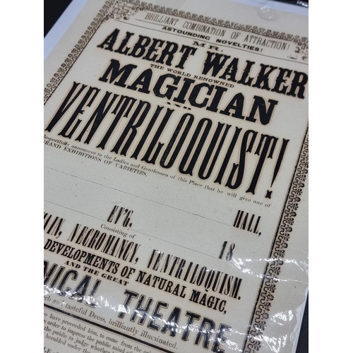 518 - MAGIC: 'Brilliant Combination of Attraction! Astounding Novelties! Mr Albert Walker the World R... 