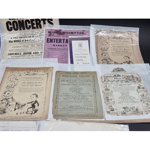 527 - EPHEMERA: ENTERTAINMENT & GAMES, assorted programmes, posters, etc., mostly 19thc. (Approx ... 