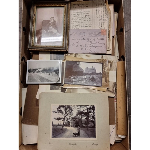 530 - NAVAL ARCHIVE: a large collection of letters, documents, diaries, ephemera and photographs relating ... 