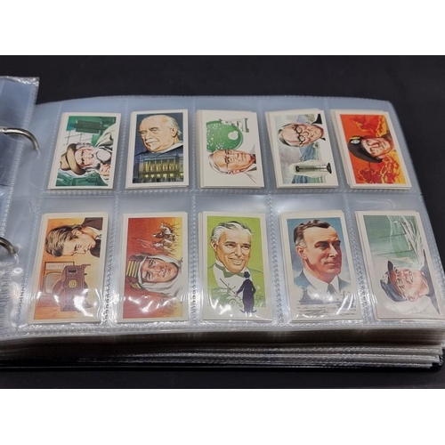 531 - CIGARETTE & TEA CARDS: a large collection, neatly arranged in 18 modern albums, to include ... 