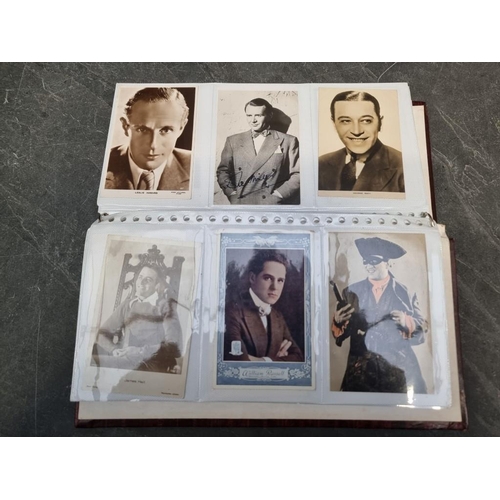 549 - ENTERTAINMENT: quantity in box, to include film stills and celebrity photographs (a few signed)... 