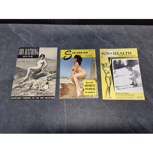 554 - NATURISM/EROTICA: collection of approx 50 magazines and books, 1950s to modern, various sizes a... 