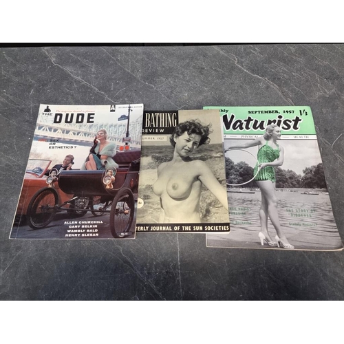 554 - NATURISM/EROTICA: collection of approx 50 magazines and books, 1950s to modern, various sizes a... 