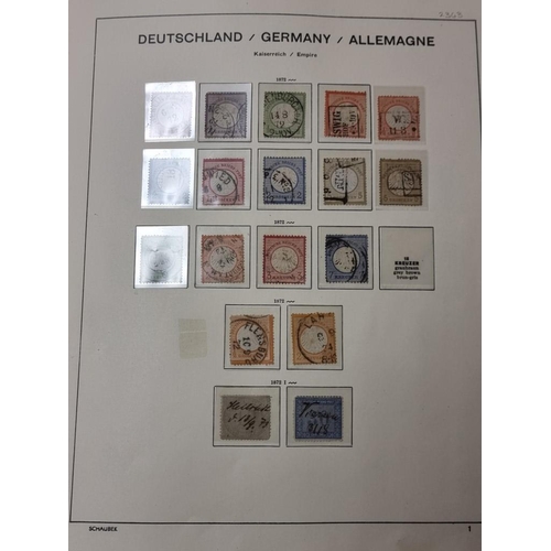 555 - STAMP COLLECTION: GERMANY: a comprehensive and neatly arranged collection of German stamps and posta... 